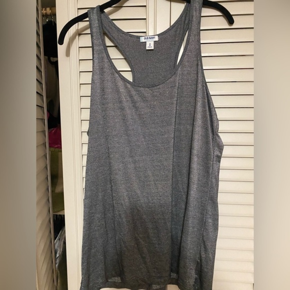 👩🏼‍💻💼 Old Navy Charcoal/Silver Tank